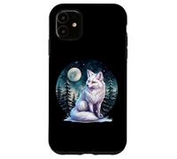 Mens Womens Cute Winter Snow White Arctic Fox Lover Carcasa para iPhone 11