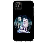 Mens Womens Cute Winter Snow White Arctic Fox Lover Carcasa para iPhone 11 Pro Max