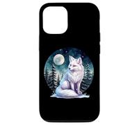 Mens Womens Cute Winter Snow White Arctic Fox Lover Carcasa para iPhone 12/12 Pro
