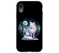 Mens Womens Cute Winter Snow White Arctic Fox Lover Carcasa para iPhone XR