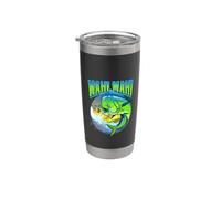 Mens Womens Dads Fish Mahi Mahi Deep Sea Fishing Vaso térmico de acero inoxidable de doble pared