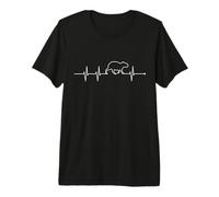 Mens & Womens EKG Heartbeat Meme Lover Capybara Camiseta Premium