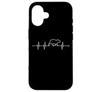 Mens & Womens EKG Heartbeat Meme Lover Capybara Carcasa para iPhone 16