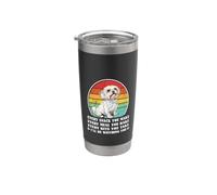 Mens Womens Funny Every Snack Watching You Maltese Lover Vaso térmico de acero inoxidable de doble pared