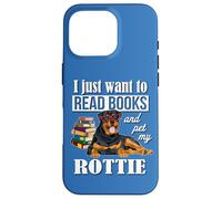 Mens Womens Funny Nerdy Read Books & Pet My Rottweiler Lover Carcasa para iPhone 16 Pro