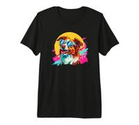 Mens Womens Funny Retro Vintage 80s 90s Red Aussie Dog Lover Camiseta Premium