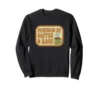 Mens Womens Funny Vintage Retro Powered by Coffee & Rage Sudadera