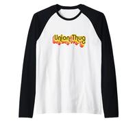 Mens Womens Girls 70s Retro Vintage Union Thug Camiseta Manga Raglan