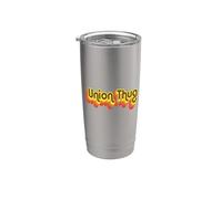 Mens Womens Girls 70s Retro Vintage Union Thug Vaso térmico de acero inoxidable de doble pared