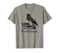 Mens Womens Girls Goth Emo Black Quoth The Raven Nevermore Camiseta