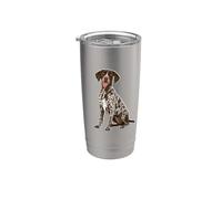 Mens Womens GSP Hunting Dog German Shorthaired Pointer Vaso térmico de acero inoxidable de doble pared