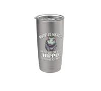 Mens Womens Kids Always Be Yourself Hippo Baby Lover Vaso térmico de acero inoxidable de doble pared