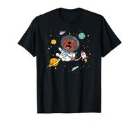 Mens Womens Kids Boys Astronaut Space Chocolate Lab Lover Camiseta