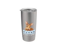 Mens Womens Kids Elements Of Happiness Bunnies Lover Vaso térmico de acero inoxidable de doble pared