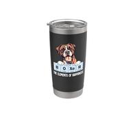 Mens Womens Kids Elements of Happiness Design Boxer Lover Vaso térmico de acero inoxidable de doble pared