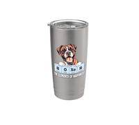 Mens Womens Kids Elements of Happiness Design Boxer Lover Vaso térmico de acero inoxidable de doble pared