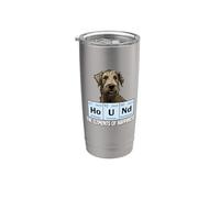 Mens Womens Kids Elements of Happiness Irish Wolfhound Lover Vaso térmico de acero inoxidable de doble pared