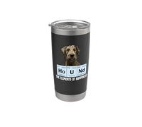 Mens Womens Kids Elements of Happiness Irish Wolfhound Lover Vaso térmico de acero inoxidable de doble pared