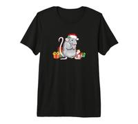 Mens Womens Kids Girls Funny Cute Xmas Merry Christmas Rat Camiseta Premium