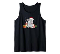 Mens Womens Kids Girls Funny Cute Xmas Merry Christmas Rat Camiseta sin Mangas