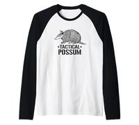Mens Womens Kids Girls Funny Tactical Possum Armadillo Lover Camiseta Manga Raglan