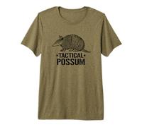 Mens Womens Kids Girls Funny Tactical Possum Armadillo Lover Camiseta Premium