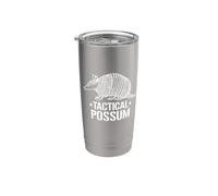 Mens Womens Kids Girls Funny Tactical Possum Armadillo Lover Vaso térmico de acero inoxidable de doble pared