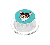 Mens Womens Kids Girls Red Glasses Tricolor Corgi Lover PopSockets PopGrip para MagSafe