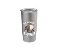 Mens Womens Kids Humans Hurt Head Tapirs Make Me Happy Vaso térmico de acero inoxidable de doble pared