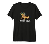 Mens Womens Kids I Do What I Want Pet Crested Gecko Lover Camiseta Premium