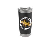 Mens Womens Kids I Raise Tiny Dinosaurs Leopard Gecko Lover Vaso térmico de acero inoxidable de doble pared
