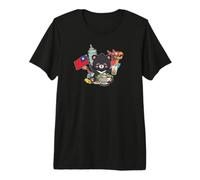 Mens Womens Kids Kawaii Hot Pot Boba Bear Taiwan Flag Travel Camiseta Premium