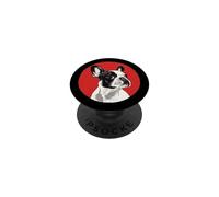 Mens Womens Kids Logo Black White French Bulldog Lover PopSockets PopGrip Adhesivo