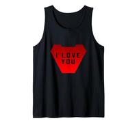 Men's Women's Kids Love Graphic Design Tees - I Love You Camiseta sin Mangas