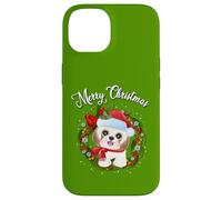 Mens Womens Kids Merry Christmas Santa Wreath Shih Tzu Lover Carcasa para iPhone 14
