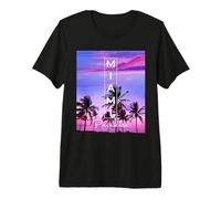 Men's Women's Kids Miami Florida Paradise Graphic Design Camiseta Premium