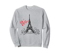 Men's Women's Kids Paris France Eiffel Tower Graphic Design Sudadera