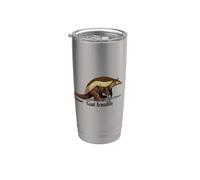 Mens Womens Kids Retro Vintage Illustration Giant Armadillo Vaso térmico de acero inoxidable de doble pared