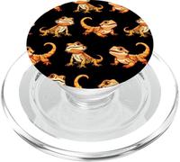 Mens Womens Kids Tiny Dinosaur Bearded Dragon Lover Pattern PopSockets PopGrip para MagSafe