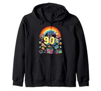 Men's Women's Kids Vintage Retro Back To 90's Graphic Design Sudadera con Capucha
