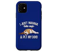 Mens Womens Kids Wanna Take Naps and Pet My Beagle Dog Lover Carcasa para iPhone 11