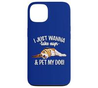 Mens Womens Kids Wanna Take Naps and Pet My Beagle Dog Lover Carcasa para iPhone 13