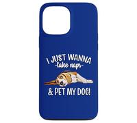 Mens Womens Kids Wanna Take Naps and Pet My Beagle Dog Lover Carcasa para iPhone 13 Pro Max