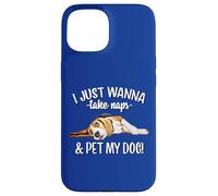 Mens Womens Kids Wanna Take Naps and Pet My Beagle Dog Lover Carcasa para iPhone 15
