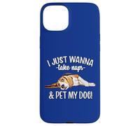 Mens Womens Kids Wanna Take Naps and Pet My Beagle Dog Lover Carcasa para iPhone 15 Plus