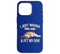 Mens Womens Kids Wanna Take Naps and Pet My Beagle Dog Lover Carcasa para iPhone 16 Pro