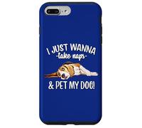 Mens Womens Kids Wanna Take Naps and Pet My Beagle Dog Lover Carcasa para iPhone 7 Plus/8 Plus