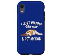 Mens Womens Kids Wanna Take Naps and Pet My Beagle Dog Lover Carcasa para iPhone XR