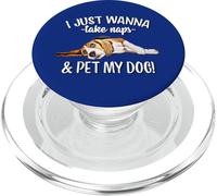 Mens Womens Kids Wanna Take Naps and Pet My Beagle Dog Lover PopSockets PopGrip para MagSafe
