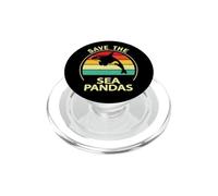 Mens Womens Killer Whale Save The Sea Pandas Orca Lover PopSockets PopGrip para MagSafe